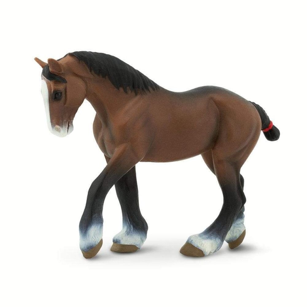 Safari Ltd Clydesdale Mare Winner's Circle Horses Animal Educational 6" long